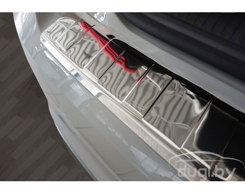 Накладка заднего бампера для Audi Q2 2016-... нержавеющая сталь